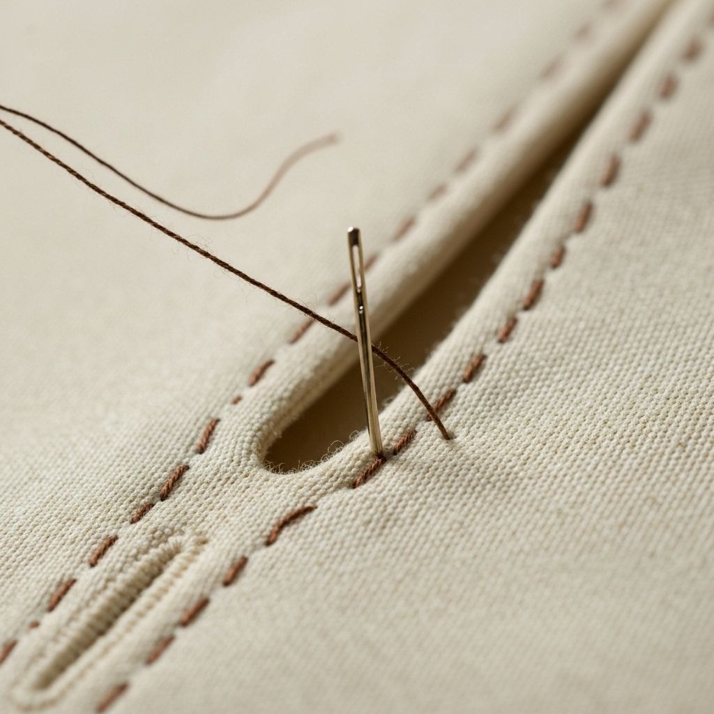 Hand-sewn buttonholes tutorial