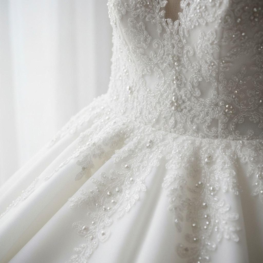 Bridal couture detail